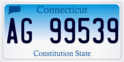 CT license plate AG99539