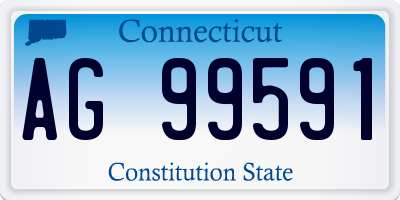 CT license plate AG99591