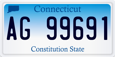 CT license plate AG99691