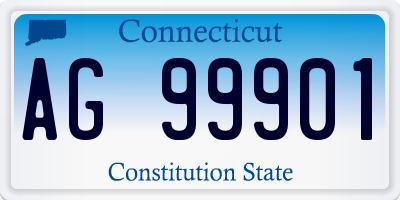 CT license plate AG99901