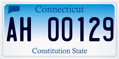 CT license plate AH00129