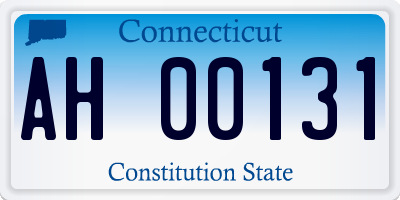 CT license plate AH00131