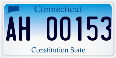 CT license plate AH00153