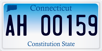 CT license plate AH00159