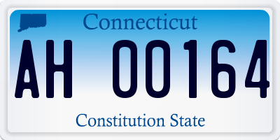 CT license plate AH00164