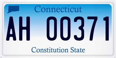 CT license plate AH00371