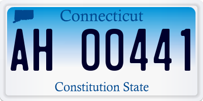 CT license plate AH00441