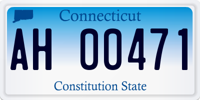 CT license plate AH00471