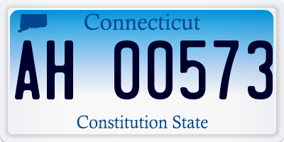 CT license plate AH00573