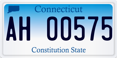 CT license plate AH00575