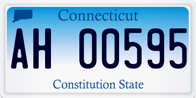 CT license plate AH00595