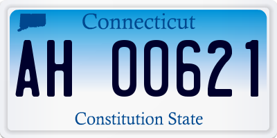 CT license plate AH00621