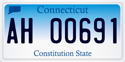 CT license plate AH00691