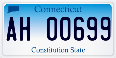 CT license plate AH00699