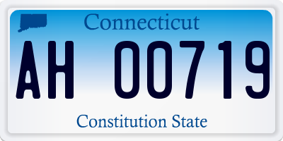 CT license plate AH00719