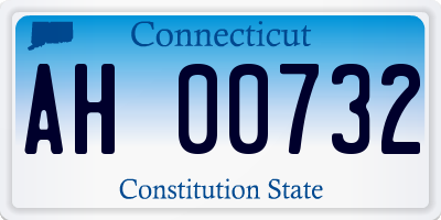CT license plate AH00732