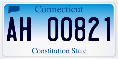 CT license plate AH00821