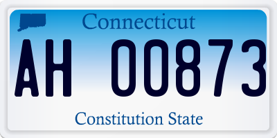CT license plate AH00873