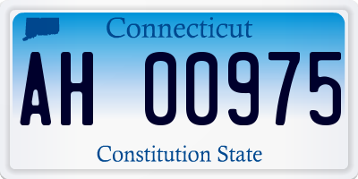CT license plate AH00975