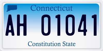 CT license plate AH01041