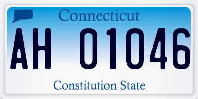 CT license plate AH01046