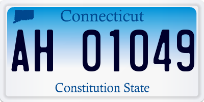 CT license plate AH01049
