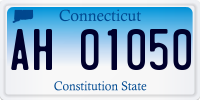 CT license plate AH01050