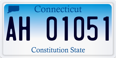 CT license plate AH01051