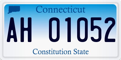 CT license plate AH01052