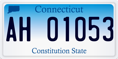 CT license plate AH01053