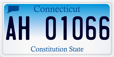 CT license plate AH01066