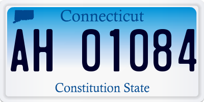 CT license plate AH01084