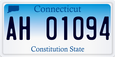 CT license plate AH01094
