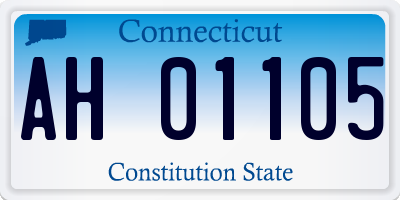 CT license plate AH01105
