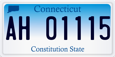 CT license plate AH01115