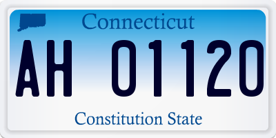 CT license plate AH01120