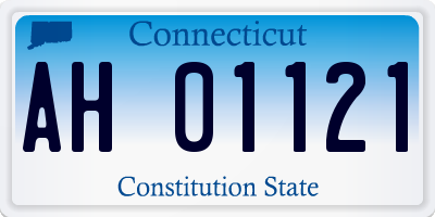 CT license plate AH01121
