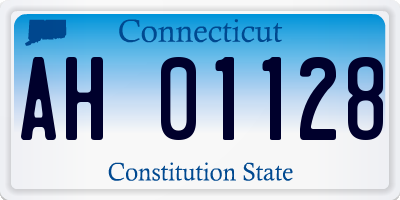 CT license plate AH01128