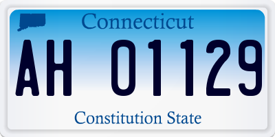 CT license plate AH01129