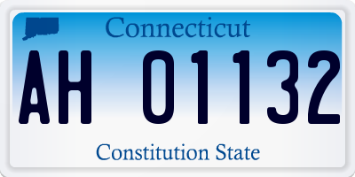 CT license plate AH01132