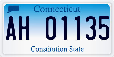 CT license plate AH01135