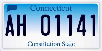 CT license plate AH01141