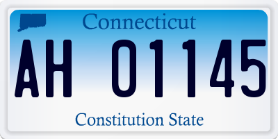 CT license plate AH01145