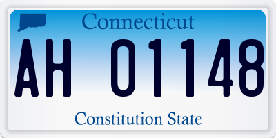 CT license plate AH01148