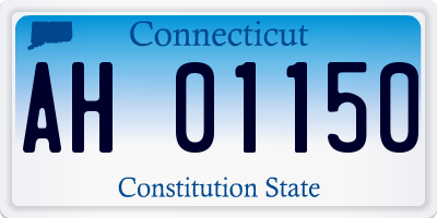 CT license plate AH01150