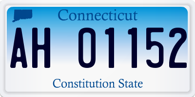 CT license plate AH01152