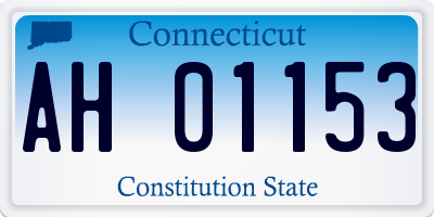 CT license plate AH01153