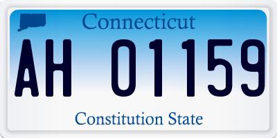 CT license plate AH01159