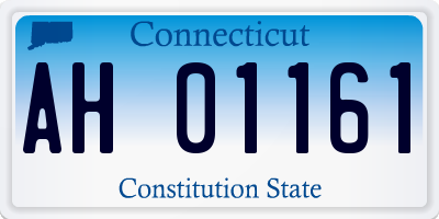 CT license plate AH01161