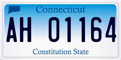 CT license plate AH01164